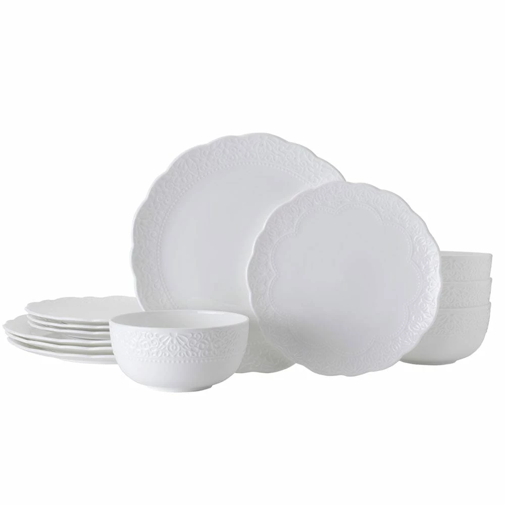 Deals 🔔 Mikasa® Abigail 12 Piece Dinnerware Set, Service for 4 🛒
