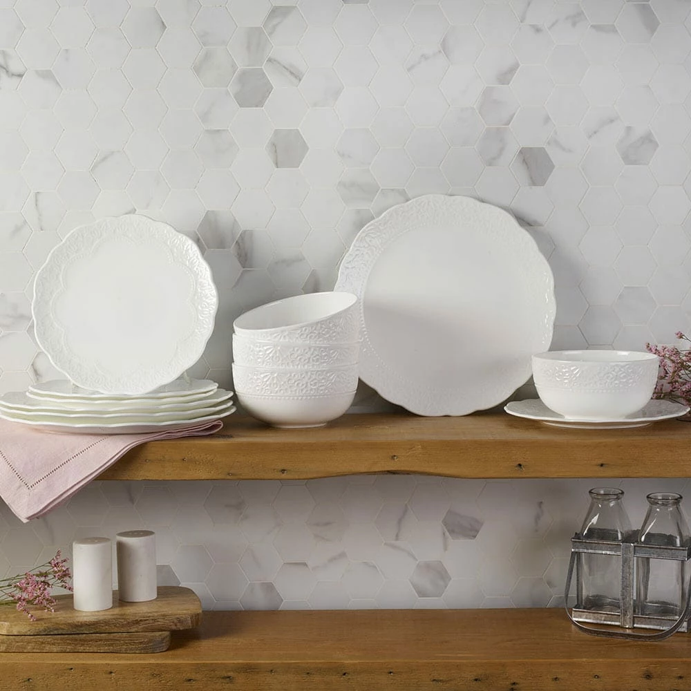 Deals 🔔 Mikasa® Abigail 12 Piece Dinnerware Set, Service for 4 🛒 - Image 3