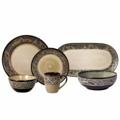 Discount ❤️ Gourmet Basics® Alexandria Service for 8 with Serveware ⭐