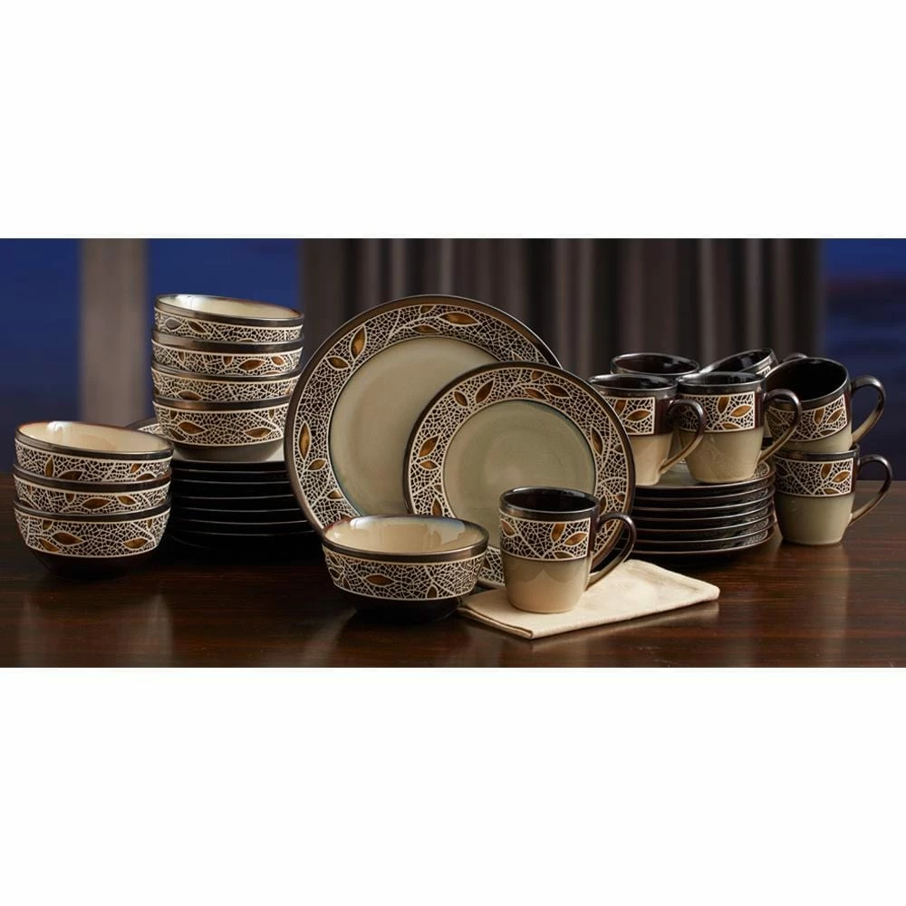 Discount ❤️ Gourmet Basics® Alexandria Service for 8 with Serveware ⭐ - Image 2