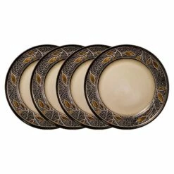 Budget 👏 Gourmet Basics® Alexandria Set of 4 Dinner Plates ⭐