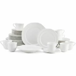 Flash Sale ✔️ Mikasa® Antique White 40 Piece Dinnerware Set, Service for 8 ❤️