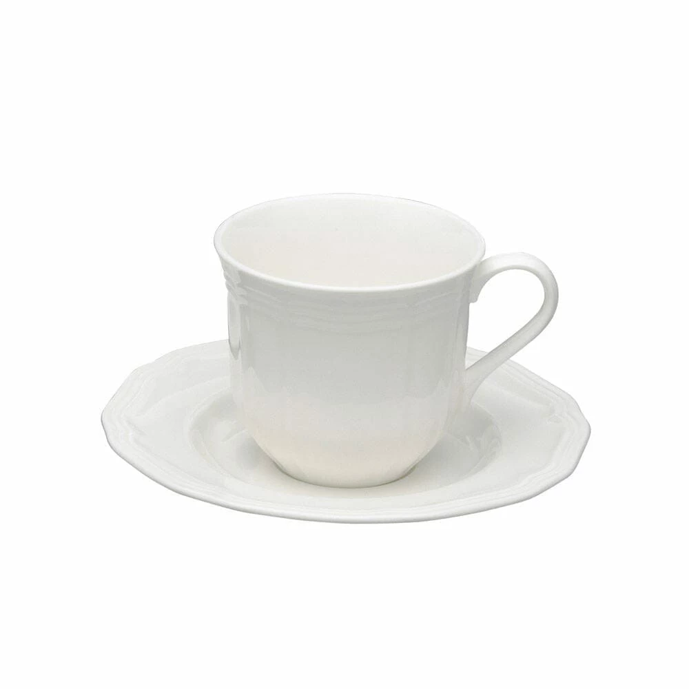 Budget ⭐ Mikasa® Antique White Tea Cup and Saucer Set 😍
