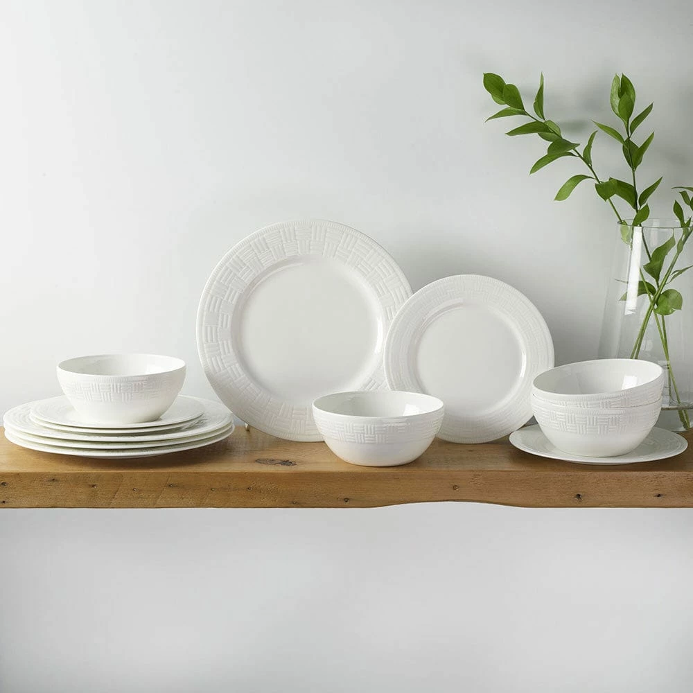 Promo 🔔 Mikasa® Ashlyn Vegan Bone 12 Piece Dinnerware Set, Service for 4 🎁 - Image 3