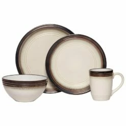Best Sale 😉 Gourmet Basics® Bailey 16 Piece Dinnerware Set, Service for 4 🧨