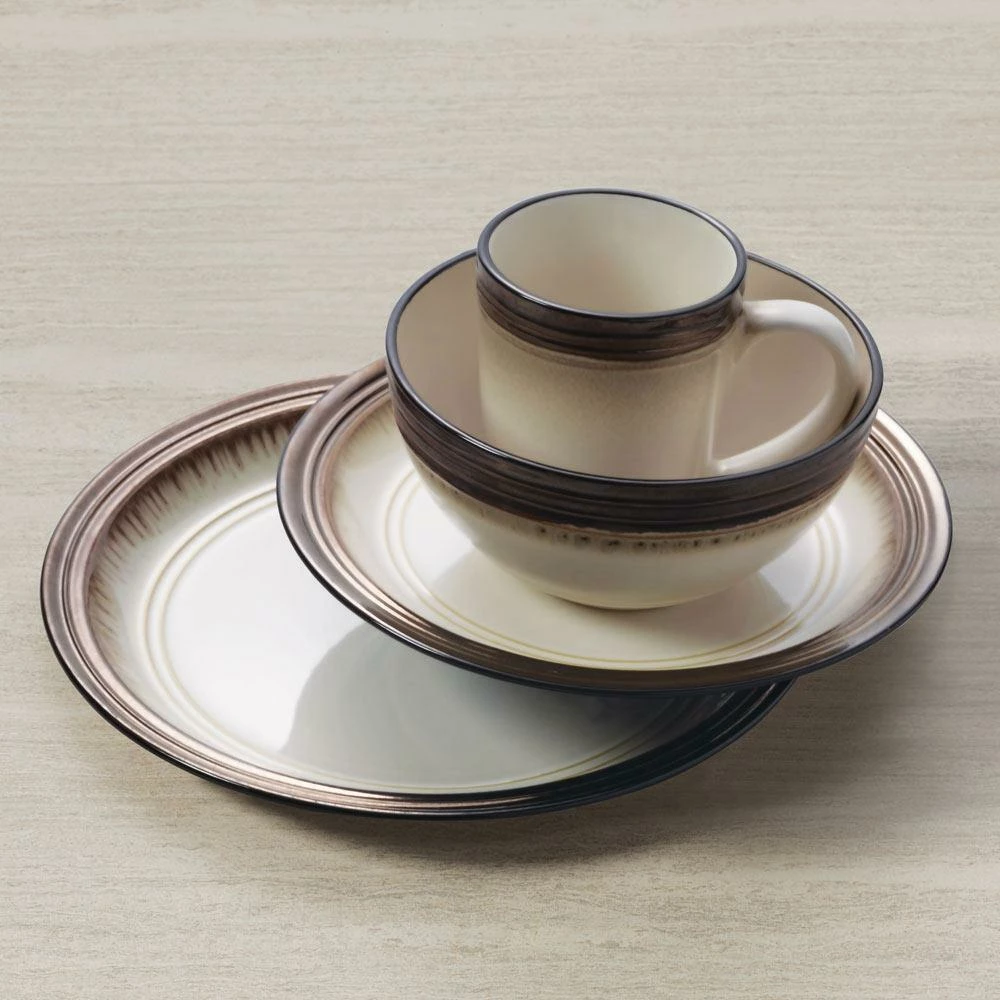 Best Sale 😉 Gourmet Basics® Bailey 16 Piece Dinnerware Set, Service for 4 🧨 - Image 3