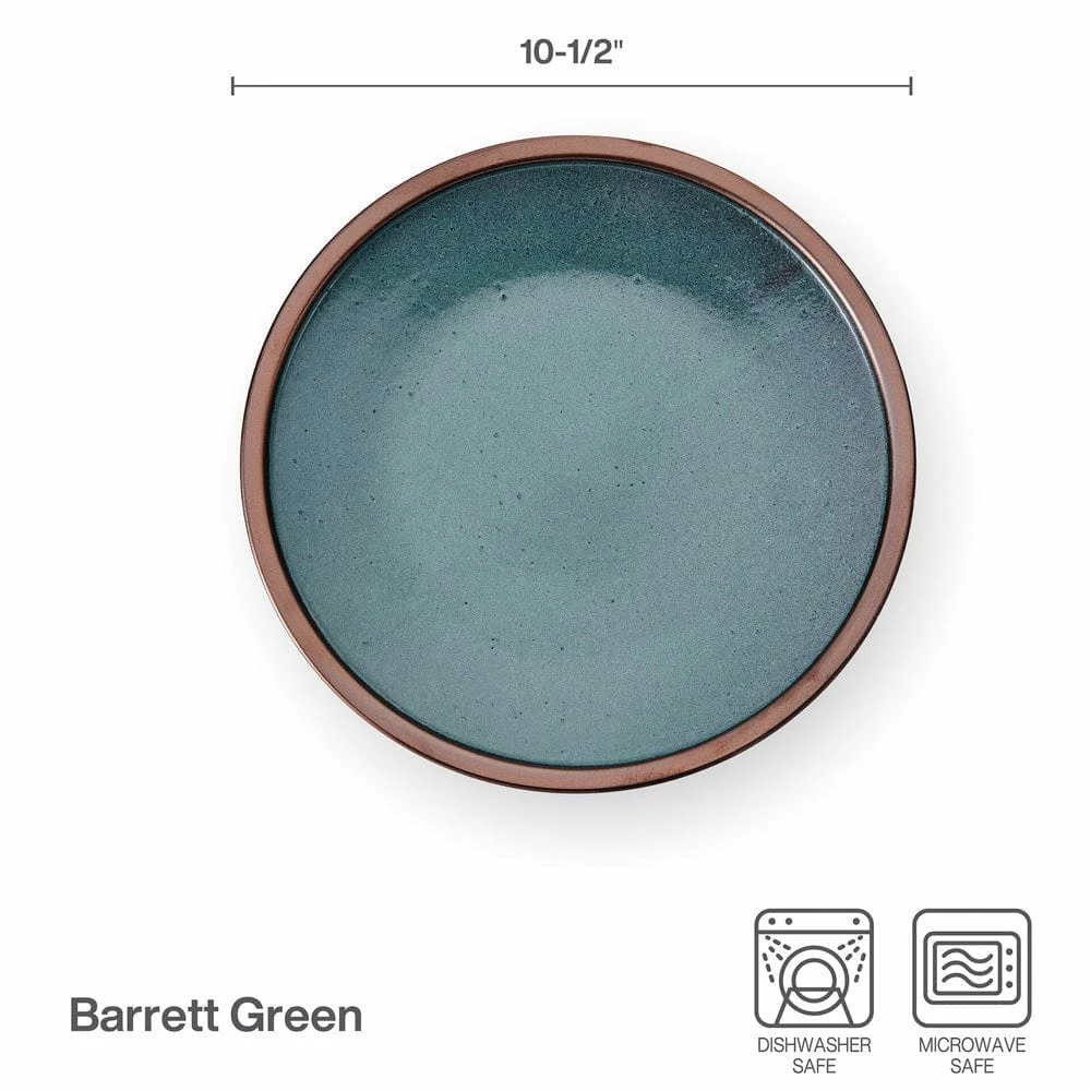 Coupon 🤩 Mikasa® Barrett Green Set of 4 Dinner Plates 👍 - Image 5