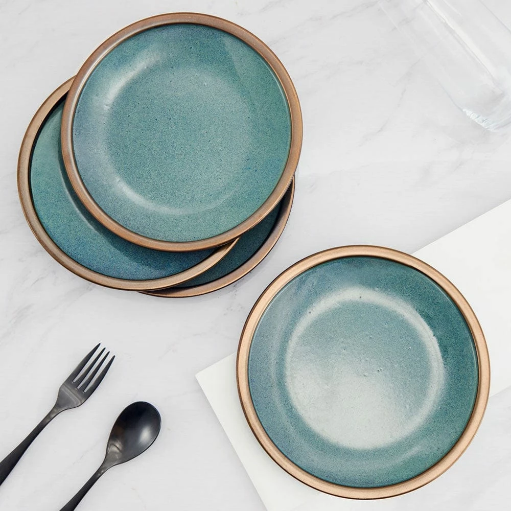 Coupon 🤩 Mikasa® Barrett Green Set of 4 Dinner Plates 👍 - Image 2