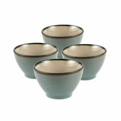 Outlet 😍 Gourmet Basics® Belmont Blue Fruit Bowls, Set of 4 👏