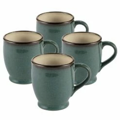Promo 🧨 Gourmet Basics® Belmont Set of 4 Blue Mugs 😍