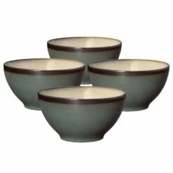 Hot Sale ❤️ Gourmet Basics® Belmont Set of 4 Blue Soup Cereal Bowls 😀