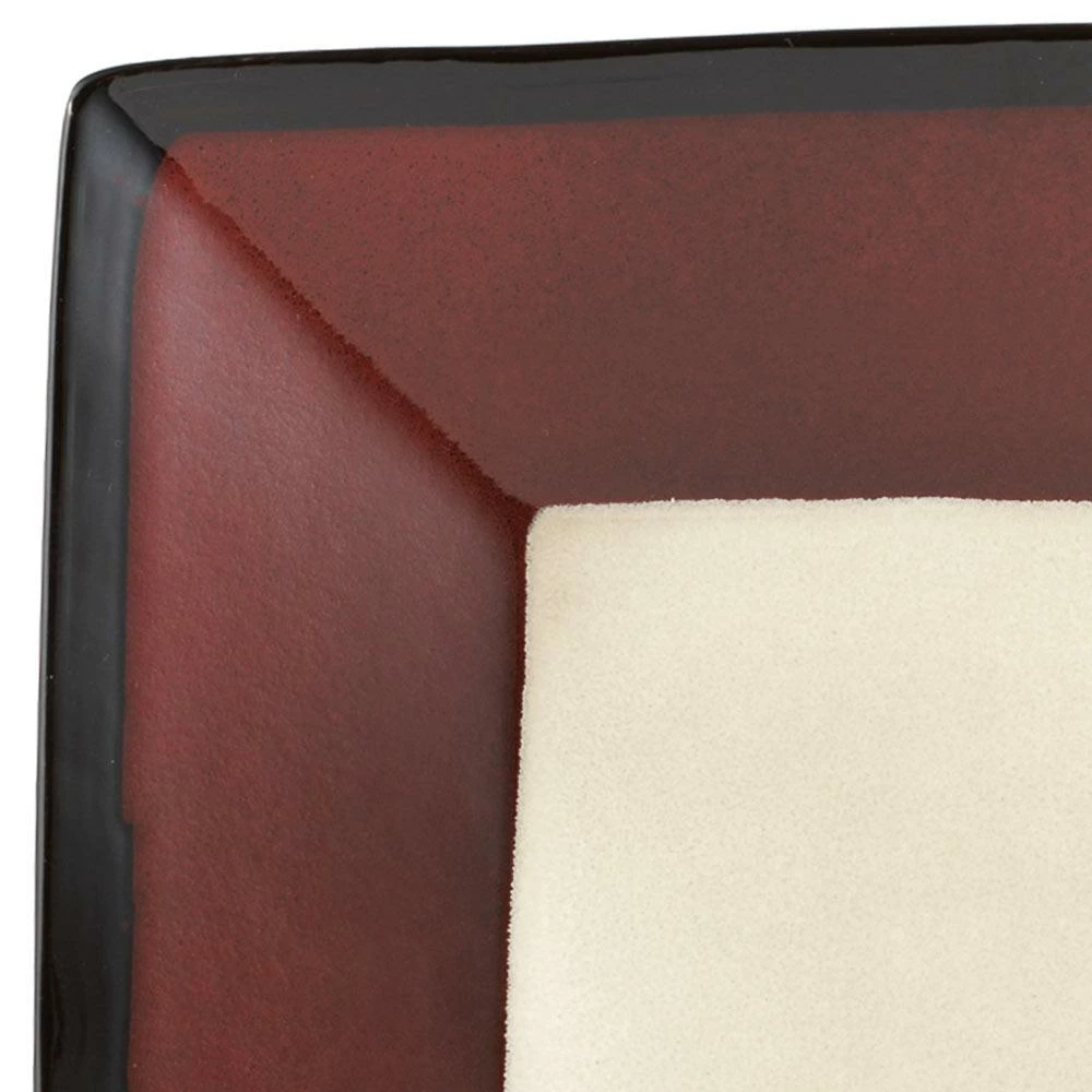 Coupon ✨ Gourmet Basics® Belmont Set of 4 Red Square Dinner Plates 🥰 - Image 2