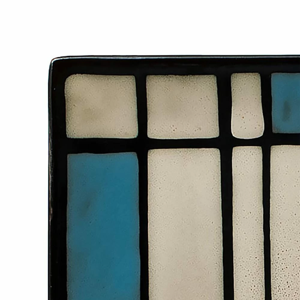 Best reviews of ⌛ Gourmet Basics® Belmont Square Blue Grid Dinnerware Set 🥰 - Image 3