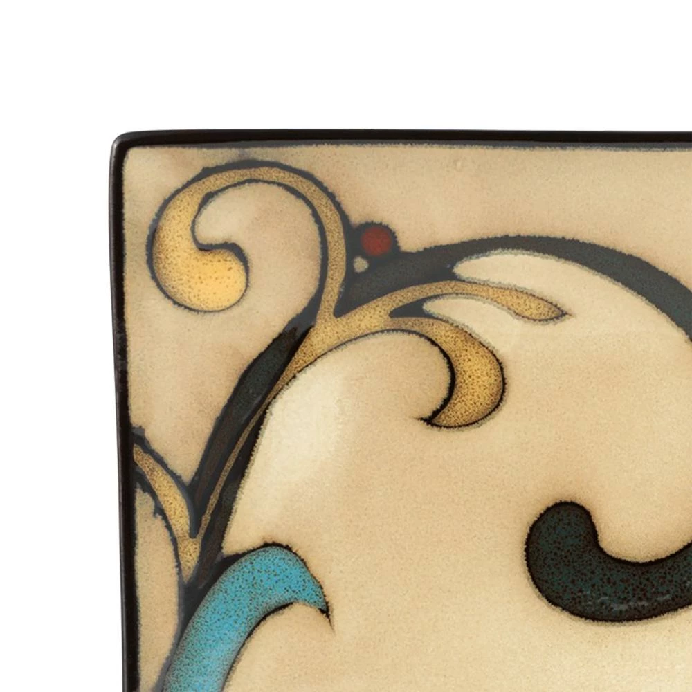 Best Pirce 🔔 Gourmet Basics® Belmont Square Blue Leaves Service for 8 With Serveware 🎉 - Image 4