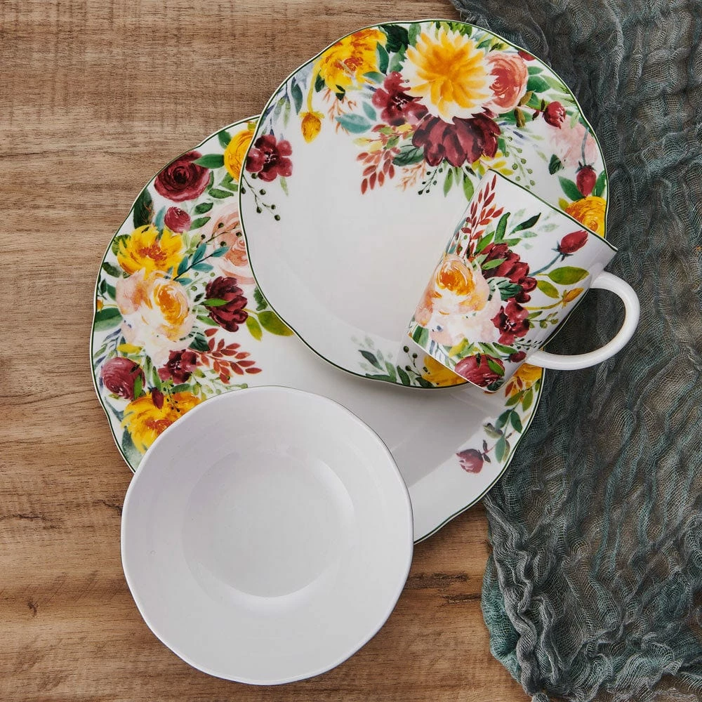Budget 🥰 Mikasa® Clara 16 Piece Dinnerware Set, Service for 4 🧨 - Image 2
