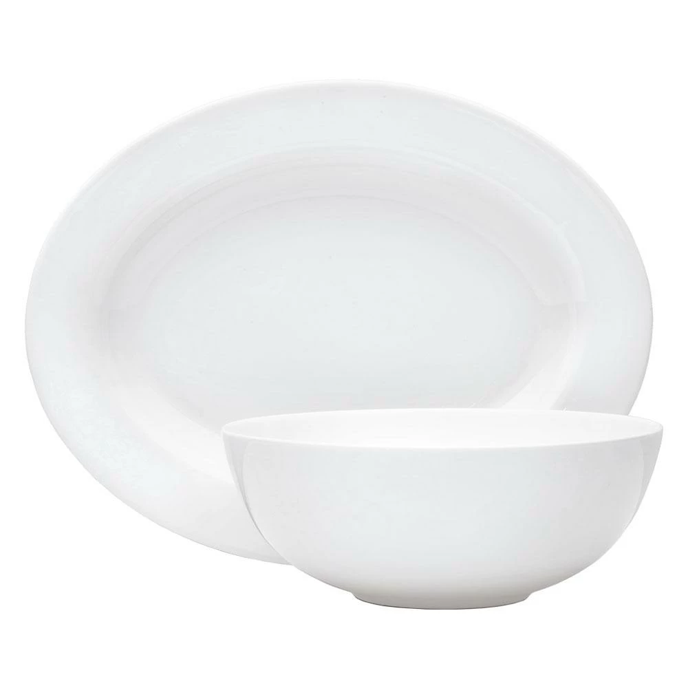 New 😀 Mikasa® Delray Oval Platter and Serve Bowl Set 🔥
