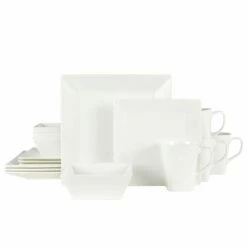 Discount 🔥 Mikasa® Delray Square 16 Piece Dinnerware Set, Service for 4 🤩