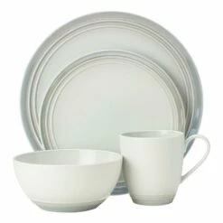 Deals 😍 Mikasa® Elura Gray 4 Piece Place Setting 🧨