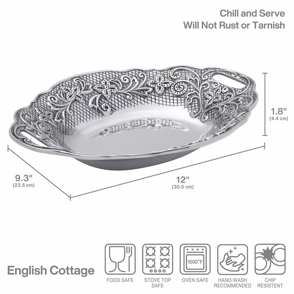 Cheap 🔔 Wilton Armetale® English Cottage Small Handled Bowl ✨ - Image 3