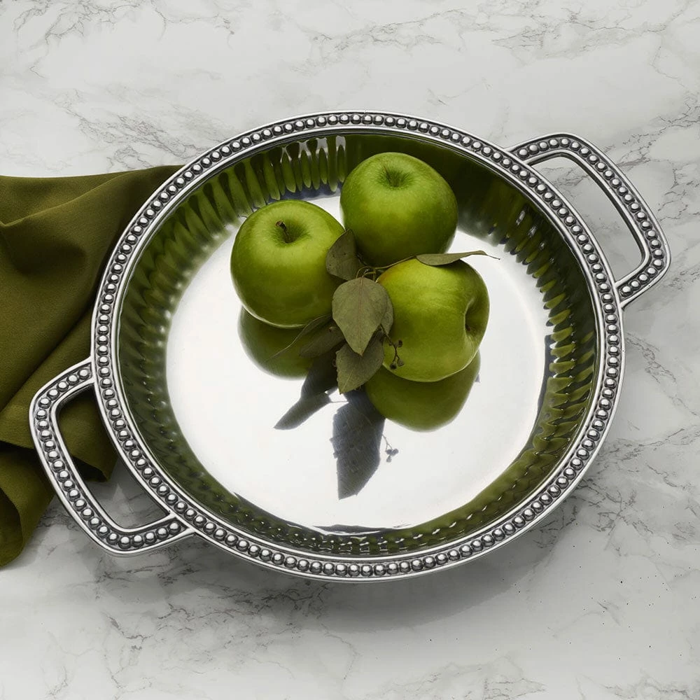 Budget 👍 Wilton Armetale® Flutes & Pearls Low Handled Bowl ❤️ - Image 2