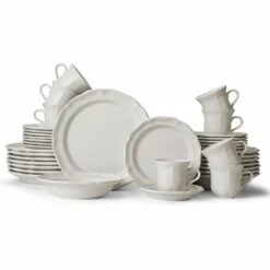 Discount 👍 Mikasa® French Countryside® 40 Piece Dinnerware Set, Service for 8 ✔️
