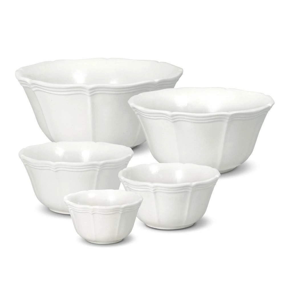 New ⌛ Mikasa® French Countryside® Set of 5 Stackable Bowls 🥰