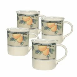 Promo 🛒 Mikasa® Garden Harvest® Mugs, Set of 4 ❤️