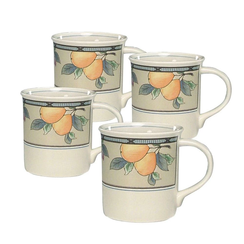 Promo 🛒 Mikasa® Garden Harvest® Mugs, Set of 4 ❤️