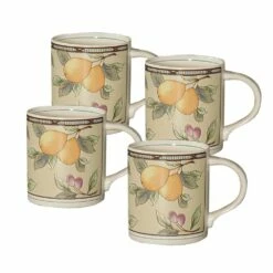 Discount 🧨 Mikasa® Garden Harvest® Mugs, Set of 4 🤩
