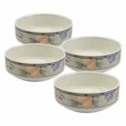Best Sale 🤩 Mikasa® Garden Harvest® Set of 4 Cereal Bowls 🎉