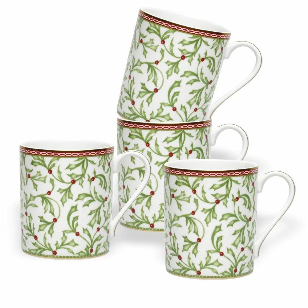 New ⭐ Mikasa® Holiday Traditions Mugs, Set of 4 👏