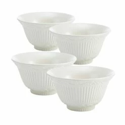 Cheapest ✨ Mikasa® Italian Countryside® Set of 4 Footed Flared Soup Cereal Bowls 🛒