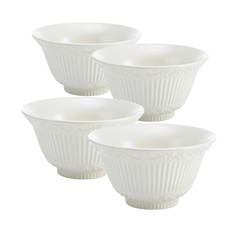 Cheapest ✨ Mikasa® Italian Countryside® Set of 4 Footed Flared Soup Cereal Bowls 🛒