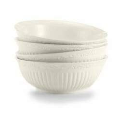 Coupon 🥰 Mikasa® Italian Countryside® Set of 4 Soup Cereal Bowls 🤩