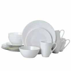 Promo 😀 Mikasa® Jenna 16 Piece Dinnerware Set, Service for 4 😀