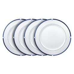 Discount ⌛ Mikasa® Jet Set Blue Set of 4 Dinner Plates ❤️