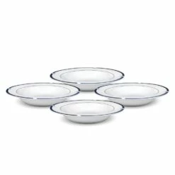 Cheapest 🎁 Mikasa® Jet Set Blue Set of 4 Rim Soup Bowls 🥰