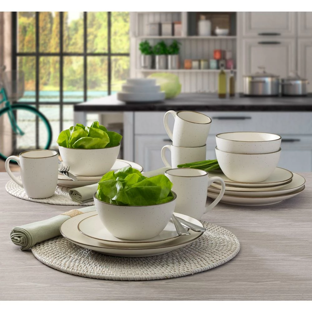 Coupon 🎉 Gourmet Basics® Juliana Cream 16 Piece Dinnerware Set, Service for 4 😉 - Image 4