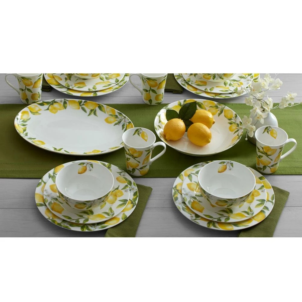 Cheap ✔️ Mikasa® Lemons 16 Piece Dinnerware Set, Service for 4 🔔 - Image 8