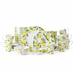 Deals 👍 Mikasa® Lemons 40 Piece Dinnerware Set, Service for 8 🥰