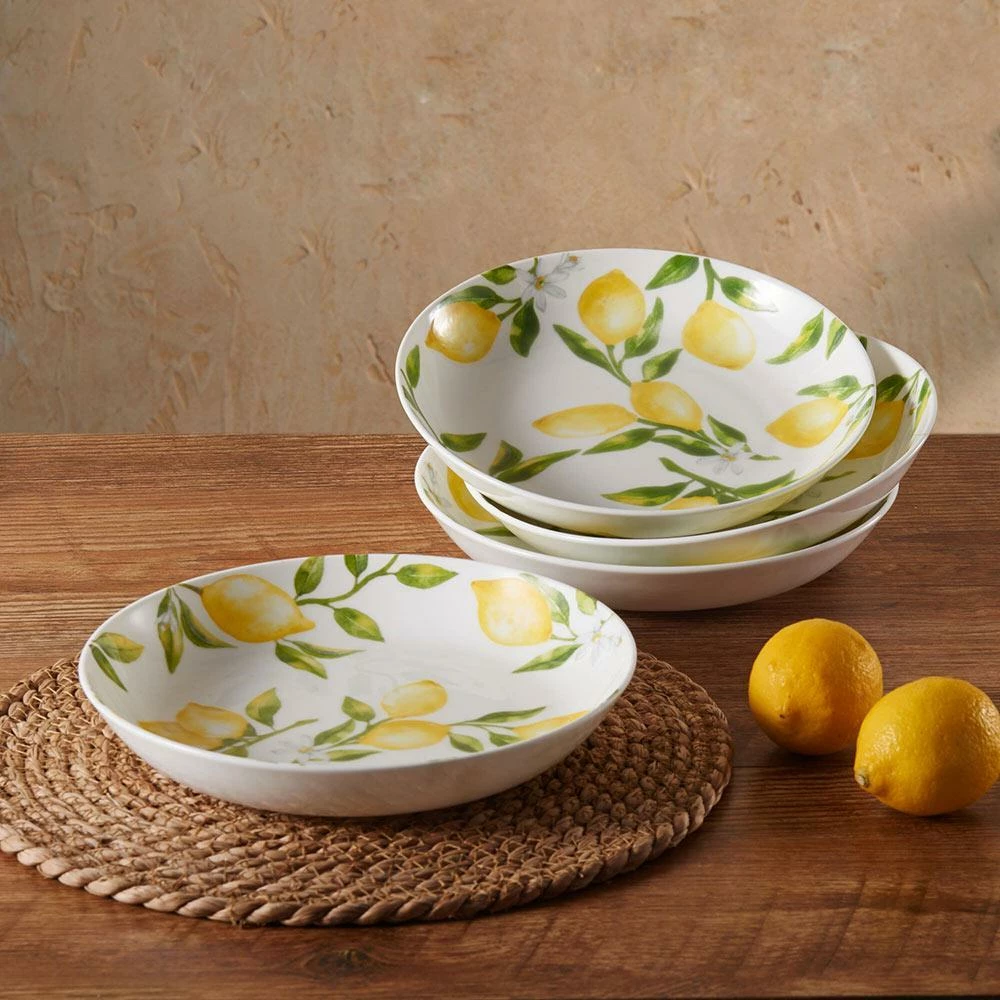 Flash Sale 😉 Mikasa® Lemons Set of 4 Pasta Bowls 🔥 - Image 2