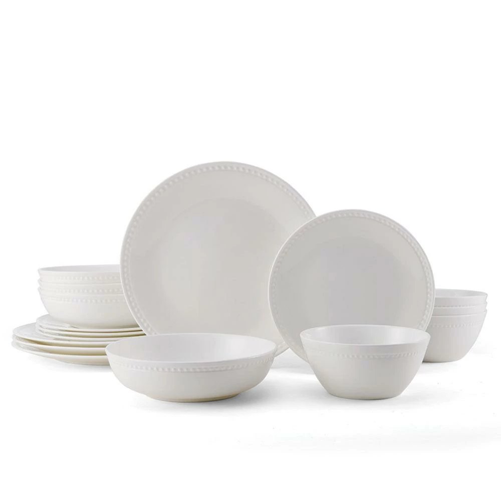 Budget 💯 Mikasa® Loria 16 Piece Dinnerware Set with Pasta Bowl, Service for 4 🌟