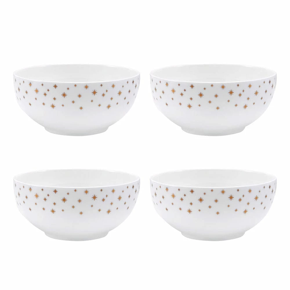Deals 👏 Mikasa® Millie Gold Set of 4 All Purpose Bowls 🤩