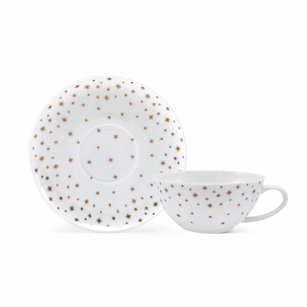 Best Sale 🌟 Mikasa® Millie Gold Set of 4 Cups and Saucers 🎁 - Image 3