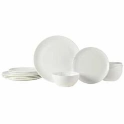 Buy 🔥 Mikasa® Mirabel Vegan Bone 12 Piece Dinnerware Set, Service for 4 🌟