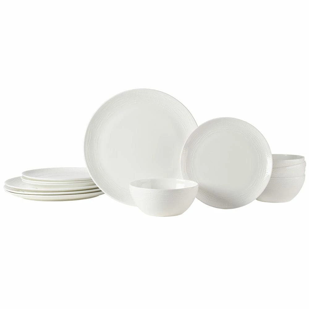 Buy 🔥 Mikasa® Mirabel Vegan Bone 12 Piece Dinnerware Set, Service for 4 🌟