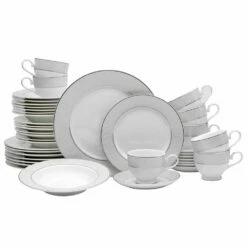 Hot Sale ❤️ Mikasa® Parchment 40 Piece Dinnerware Set, Service for 8 👏