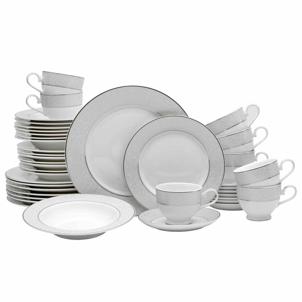 Hot Sale ❤️ Mikasa® Parchment 40 Piece Dinnerware Set, Service for 8 👏