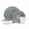 Discount 💯 Mikasa® Savona Grey 4 Piece Place Setting 🔥