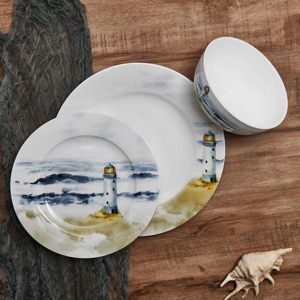 Best Sale ✔️ Mikasa® Seaside 12 Piece Dinnerware Set, Service for 4 ❤️ - Image 2
